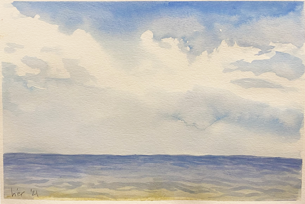 Florida Sky (Watercolor, 7x10)